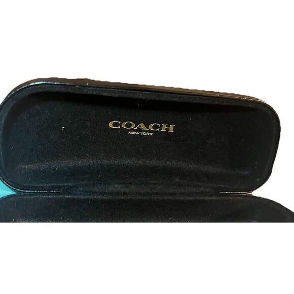 Coach Black Faux Leather Clamshell Sunglass Case SEE PHOTOS AND READ DESCRIPTION - Picture 5 of 6